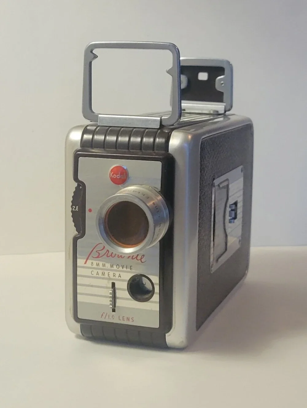 Kodak Brownie 8mm Movie Camera - Silver and Black